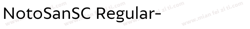 NotoSanSC Regular字体转换